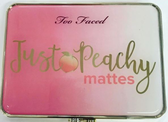 palette just peachy mattes too faced packaging