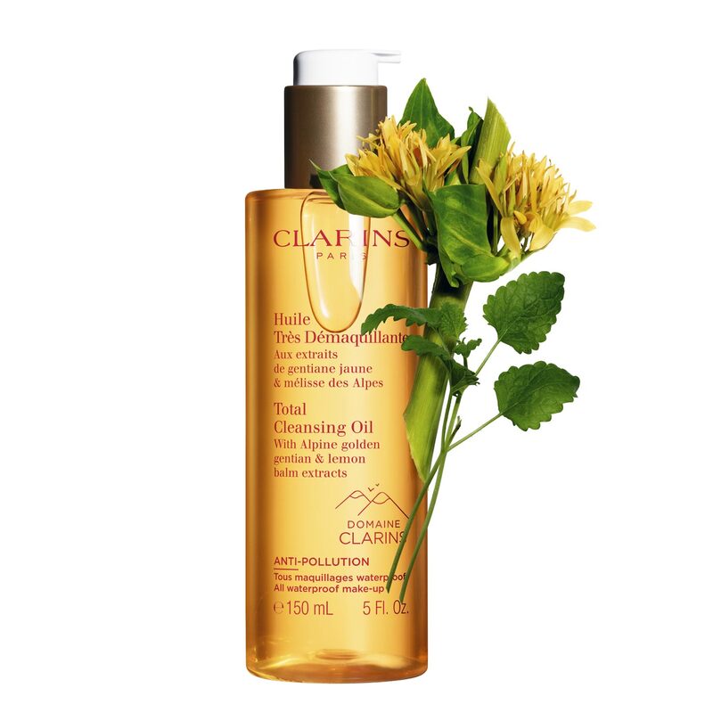 huile tres demaquillante gentiane clarins